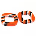 Beads,stripes damasks resin square beads ,4x22x22mm ,orange color