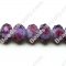 Briolette Lampwork Beads 8mm*10mm,Purple