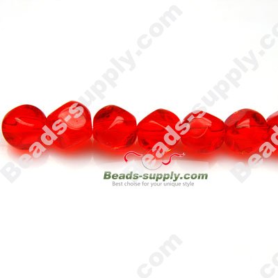 Glass Beads 4 Faced 8x8 mm - Click Image to Close