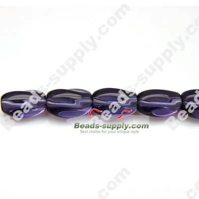 Glass Beads Twist 8x11 mm - Click Image to Close