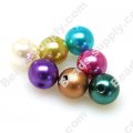 Imitation Pearl Round Bead 12mm , Mixed Color