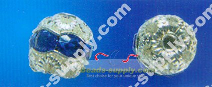 Strass Roundel Beads 10mm - Click Image to Close