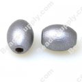 Wood Rice Bead 13*17mm silver