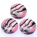 Beads,stripes damasks resin coin beads ,8x18mm flat round,pink color