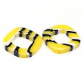 Beads,stripes damasks resin square beads ,4x22x22mm ,yellow color