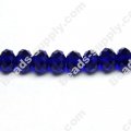 Briolette Glass Beads 6mm*8mm,Dark Blue