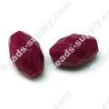 Coffee Solid Color Acrylic Beads 21x14mm