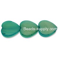 Dyed Mother of Pearl 15mm Heart
