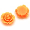 Resin Flower Cabochon, layered, orange ,more colors for choice, 13mm, Sold by 200 pieces
