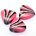 Beads,stripes damasks resin heart beads ,10x21mm heart beads,pink color