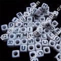 Cube Alphabet Beads 7*7mm