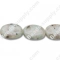 Lotus Jasper 12x15mm Oval Shape Beads