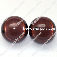 Miracle Beads Round 18mm , Coffee