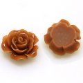 Resin Flower Cabochon, layered, coffee ,more colors for choice, 10mm, Sold by 200 pieces