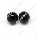 black agate(natural), 16mm Round beads