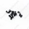 black agate(natural),2X4mm Round Tube beads