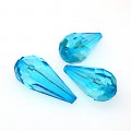 Acrylic transparent teardrop beads,11x24mm , LT blue color