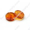 Amber color Coin Beads 5x19mm