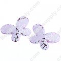 Bead, Meshing UV engraved , pink color, 29x21x6mm butterfly beads. Sold per pkg of 100 PCS