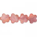 Dyed Mother of Pearl 15mm Flower-Shaped