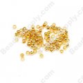 2.0mm Crimp Beads ,Gold