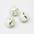Bead, acrylic, green, 10mm painted round . Sold per pack.