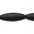 Brazil Black Stone 12x35mm Olive Shape Beads