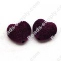 Fluffy Heart Beads Approx 24mm