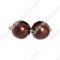 Glass Pearl Round Bead 8mm Coffee