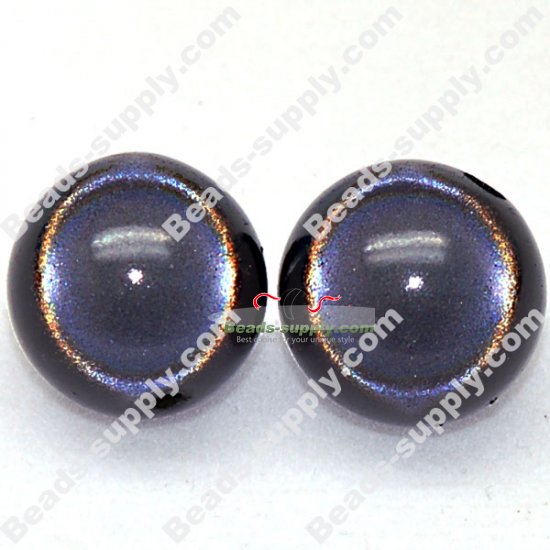 Miracle Beads Round 20mm , Black - Click Image to Close