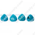 Turquoise 10x10mm Fan-Shaped Beads