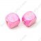 Wood Square Bead 12x12mm,Pink