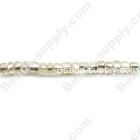 12/0 Glass Seed Beads,Silver Lined Square Hole