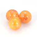 8mm round Spray-painted acrylic beads,orange color