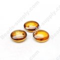 Amber color Radian Coin Beads 15mm