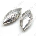 Antique Silver Plated Acrylic Spindly Beads 11x18x40mm
