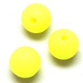 Beads,Silicon Beads,14mm Round Beads,Yellow