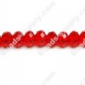 Briolette Glass Beads 6mm*8mm,Dark Red