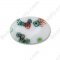 Ceramic White Millefiori Beads