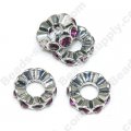 European Style Beads with February Birthstone