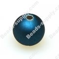 14 MM Satin Beads , Blue