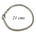 Bracelet,21cms interchangeable bracelets/DIY Bracele with lobster clasp. Fits European style beads,large hole beads