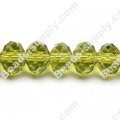 Briolette Glass Beads 8mm*10mm,Lt Olivine