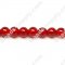 Cracked Round Bead 12mm ,Red