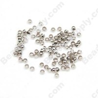 2.0mm Crimp Beads ,Rhodium