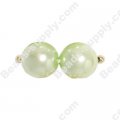 Glass Pearl Round Bead 10mm Green