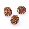 Indonesia Jewelry Beads, 13x15mm,brown handmade beads,sold of 20 pcs