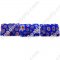 Millefiori Glass Multi-Flower Flat Rectangle Beads 13x18 mm