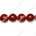 Red Agate 12mm Round Beads