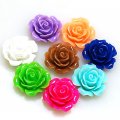 Resin Flower Cabochon, layered,mixed color, more colors for choice, 18mm, Sold by 200 pieces